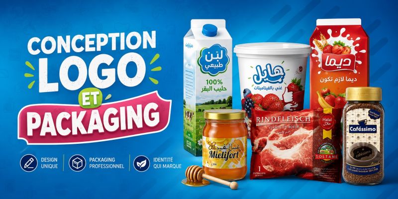 branding design conception de packaging emballage en Algerie