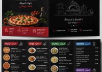 menu pizzeria restaurant